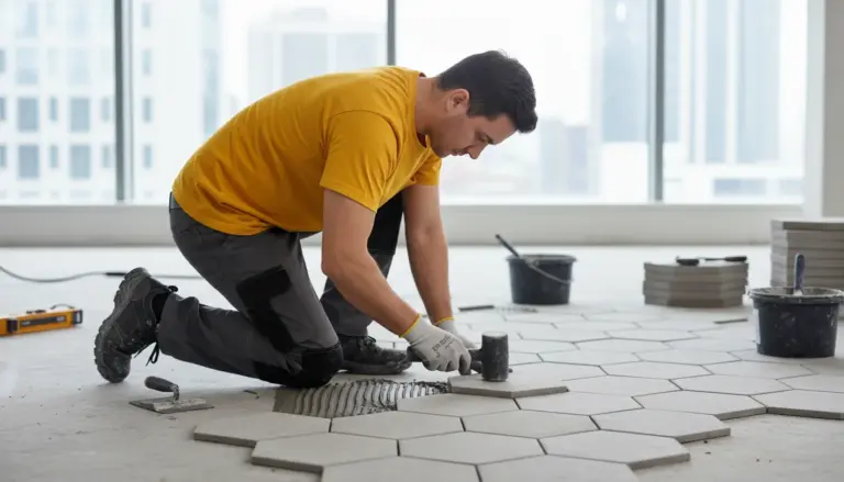 Concrete tile installation in Corvallis, OR 