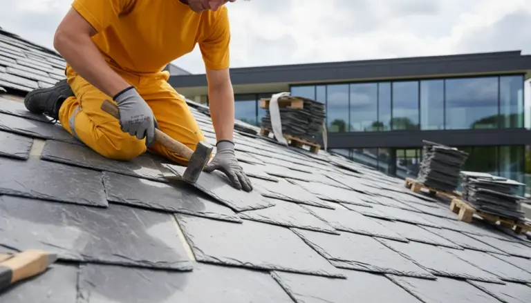Slate roofing installation in Corvallis, OR 